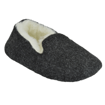 Kids Plush Lined Slipper Grey