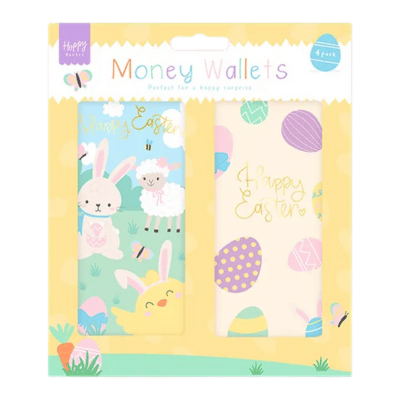 Easter 4 Pack Money Wallets