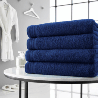 Luxury Wilsford Cotton Bath Sheet Royal Blue
