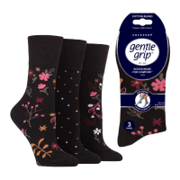 Ladies Gentle Grip Floral Night Socks