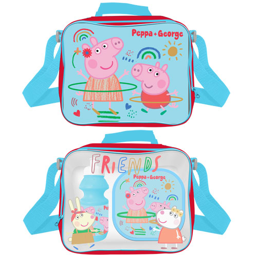 Official Peppa & George Pig Lunch Bag Set 3 Piece