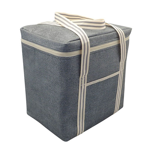 Jumbo Insulated Cooler Bag Grey Stripe Wholesale Bags Wholesale