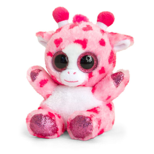 Animotsu Pink Heart Giraffe Soft Toy 15cm