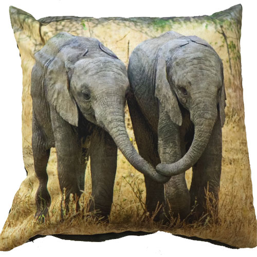 red elephant cushion