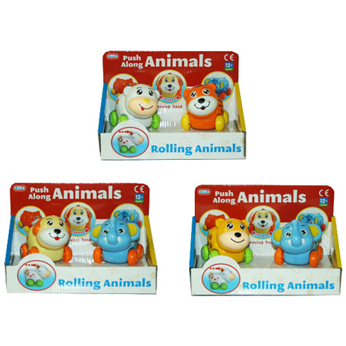 Push Along Rolling Animals Set Wholesale Toys & Inflatables Wholesale Kids Toys A&K