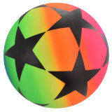 9 Inch Large Stars Neon Ball - Deflated In Net Bag