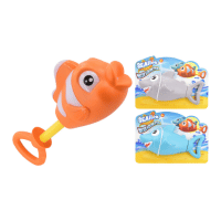 Shark & Clownfish Water Gun On Tie Card