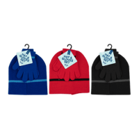 Boys Beanie Hat And Gloves Set