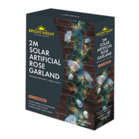 Solar LED Artificial Rose Garland 2 Meter