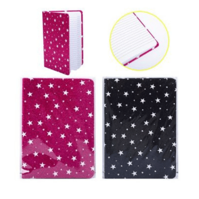 A5 Glitter Stars Notebook
