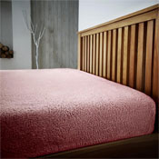 Super Soft Teddy Feel Fitted Bed Sheet Pink