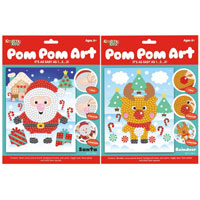 Christmas Pom Pom Art Set