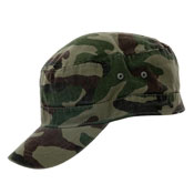 Green Camo Fitted Cadet Cap