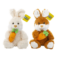 Easter Plush Bunny With Carrot 25cm