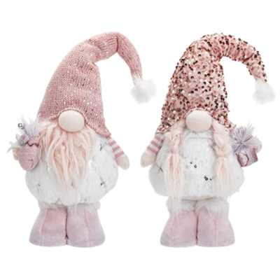 Pink Sparkle Festive Standing Gonk 21"