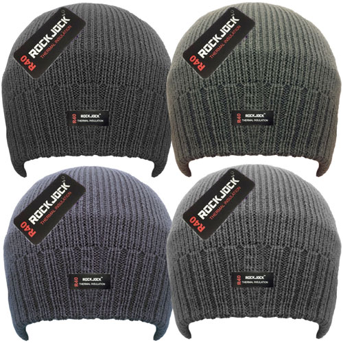 Mens Thermal Lined Beanie Hats