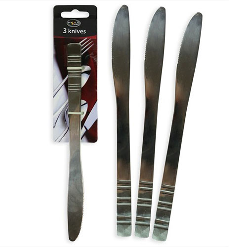Stainless Steel Knives Pack of 3