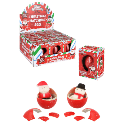Hatching Santa / Snowman Egg - 6cm