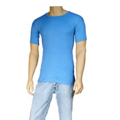 Mens Thermal Underwear T-Shirt Blue