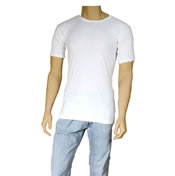 Mens Thermal Underwear T-Shirt White